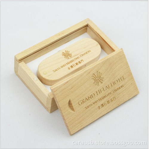CaraUSB custom DIY wooden bamboo U disk 16GB USB green gift ideas personalized birthday gift engraved logo
